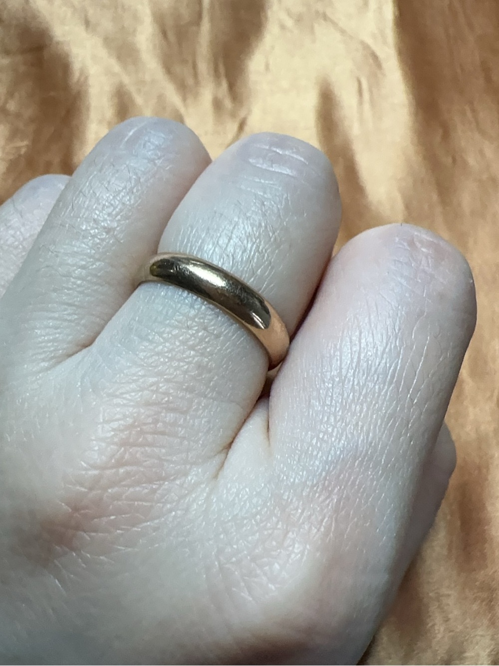 Vintage 10k Gold plated Band Ring - Classic Everyday size 6.5 Ring